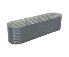 Lovelis, pilkas, 320x80x81cm, galvanizuotas plienas, aukštas