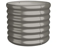 Sodo lovelis, pilkas, 40x40x36cm, plienas