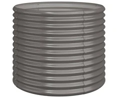 Sodo lovelis, pilkas, 80x80x68cm, plienas