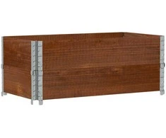 Sodo lovelis, rudas, 100x50cm, pušies medienos masyvas