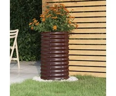 Sodo lovelis, rudas, 40x40x68cm, plienas