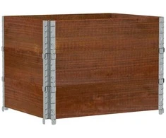 Sodo lovelis, rudas, 80x60cm, pušies medienos masyvas