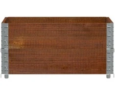 Sodo lovelis, rudas, 80x60cm, pušies medienos masyvas