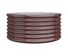 Sodo lovelis, rudas, 80x80x36cm, plienas