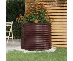 Sodo lovelis, rudas, 80x80x68cm, plienas