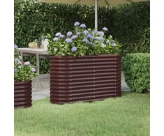 Aukštas sodo lovelis, rudas, 114x40x68cm, plienas