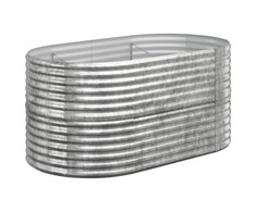 Aukštas sodo lovelis, sidabrinis, 152x80x68cm, plienas