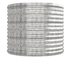 Aukštas sodo lovelis, sidabrinis, 224x80x68cm, plienas