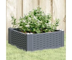 Sodo lovelis su kuoliukais, pilkas, 42,5x42,5x28,5cm, PP