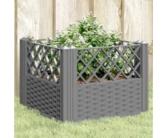 Sodo lovelis su kuoliukais, pilkas, 43,5x43,5x43,5cm, PP