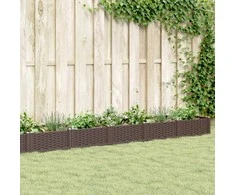 Sodo lovelis su kuoliukais, rudas, 362,5x42,5x28,5cm, PP