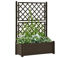 Sodo lovelis su treliažu, moka spalvos, 100x43x142cm, PP