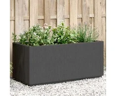 Sodo lovelis, tamsiai pilkos spalvos, 80x36x35cm, PP