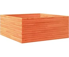Sodo lovelis, vaško rudas, 110x110x46cm, pušies masyvas