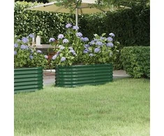 Aukštas sodo lovelis, žalias, 114x40x36cm, plienas