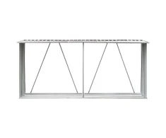 Sodo malkinė, ruda, 330x84x152cm, galvanizuotas plienas