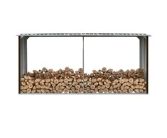 Sodo malkinė, ruda, 330x92x153cm, galvanizuotas plienas