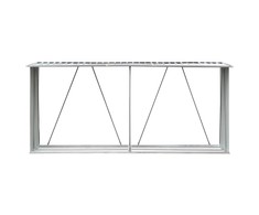 Sodo malkinė, žalia, 330x84x152cm, galvanizuotas plienas