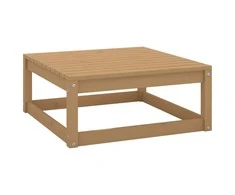 Lauko baldų komplektas Sodo pakoja, medaus ruda, 70x70x30cm, pušies medienos masyvas