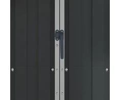 Sodo pašiūrė, antracito, 116x45x175cm, galvanizuotas plienas