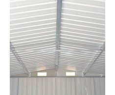 Sodo pašiūrė, antracito, 257x990x181cm, galvanizuotas plienas