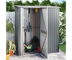 Sodo pašiūrė, pilka, 180,5x97x209,5cm, galvanizuotas plienas