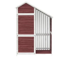 Sodo pašiūrė įrankiams, moka, 120x53,5x170cm, pušies masyvas