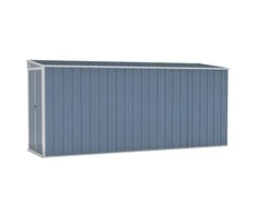 Sodo pašiūrė, pilka, 118x382x178cm, galvanizuotas plienas