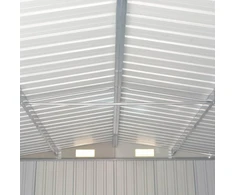 Sodo pašiūrė, pilka, 257x779x181cm, galvanizuotas plienas