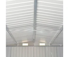 Sodo pašiūrė, pilka, 257x990x181cm, galvanizuotas plienas