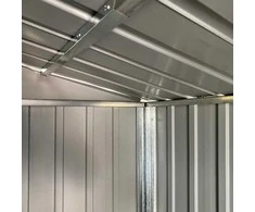 Sodo pašiūrė, ruda, 277x93x179cm, galvanizuotas plienas