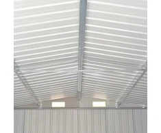 Sodo pašiūrė, žalia, 257x990x181cm, galvanizuotas plienas