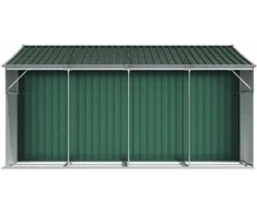 Sodo pašiūrė, žalia, 277x365,5x179cm, galvanizuotas plienas