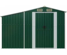 Sodo pašiūrė, žalia, 277x93x179cm, galvanizuotas plienas