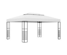 Sodo pavėsinė, balta, 4x3x2,7m, plienas