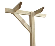 Sodo pergolė, 410x40x203cm, mediena
