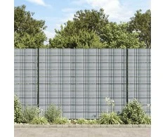 Sodo pertvaros, 10vnt., pilkos, 252,5x19cm, PVC
