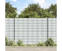 Sodo pertvaros, 10vnt., šviesiai pilkos, 252,5x19cm, PVC