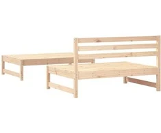 Sodo poilsio baldų komplektas, 2 dalių, pušies medienos masyvas