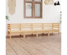 Lauko baldų komplektas Sodo poilsio baldų komplektas, 4 dalių, pušies medienos masyvas