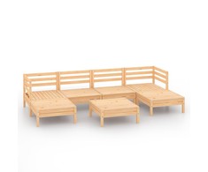 Lauko baldų komplektas Sodo poilsio baldų komplektas, 7 dalių, pušies masyvas