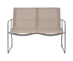 Lauko baldų komplektas Sodo poilsio komplektas, 4 dalių, taupe, audinys ir plienas