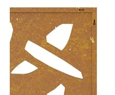 Nuotraukų rėmelis Sodo sienos dekoracija, 105x55cm, corten plienas, bambukas