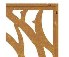 Nuotraukų rėmelis Sodo sienos dekoracija, 105x55cm, corten plienas, kriauklės