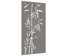 Nuotraukų rėmelis Sodo sienos dekoracija, 105x55cm, corten plienas, bambukas