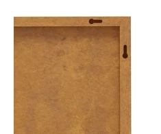 Nuotraukų rėmelis Sodo sienos dekoracija, 105x55cm, corten plienas, lapų dizaino