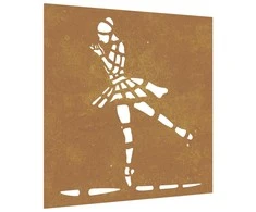 Nuotraukų rėmelis Sodo sienos dekoracija, 55x55cm, corten plienas, balerina