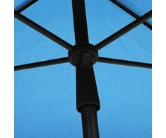 Sodo skėtis nuo saulės su stulpu, tamsiai mėlynas, 210x140cm