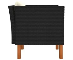 Sodo sofa, poliratanas ir eukalipto medienos masyvas