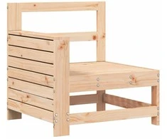Sodo sofos dalis, 69x62x70,5cm, pušies masyvas, su porankiu